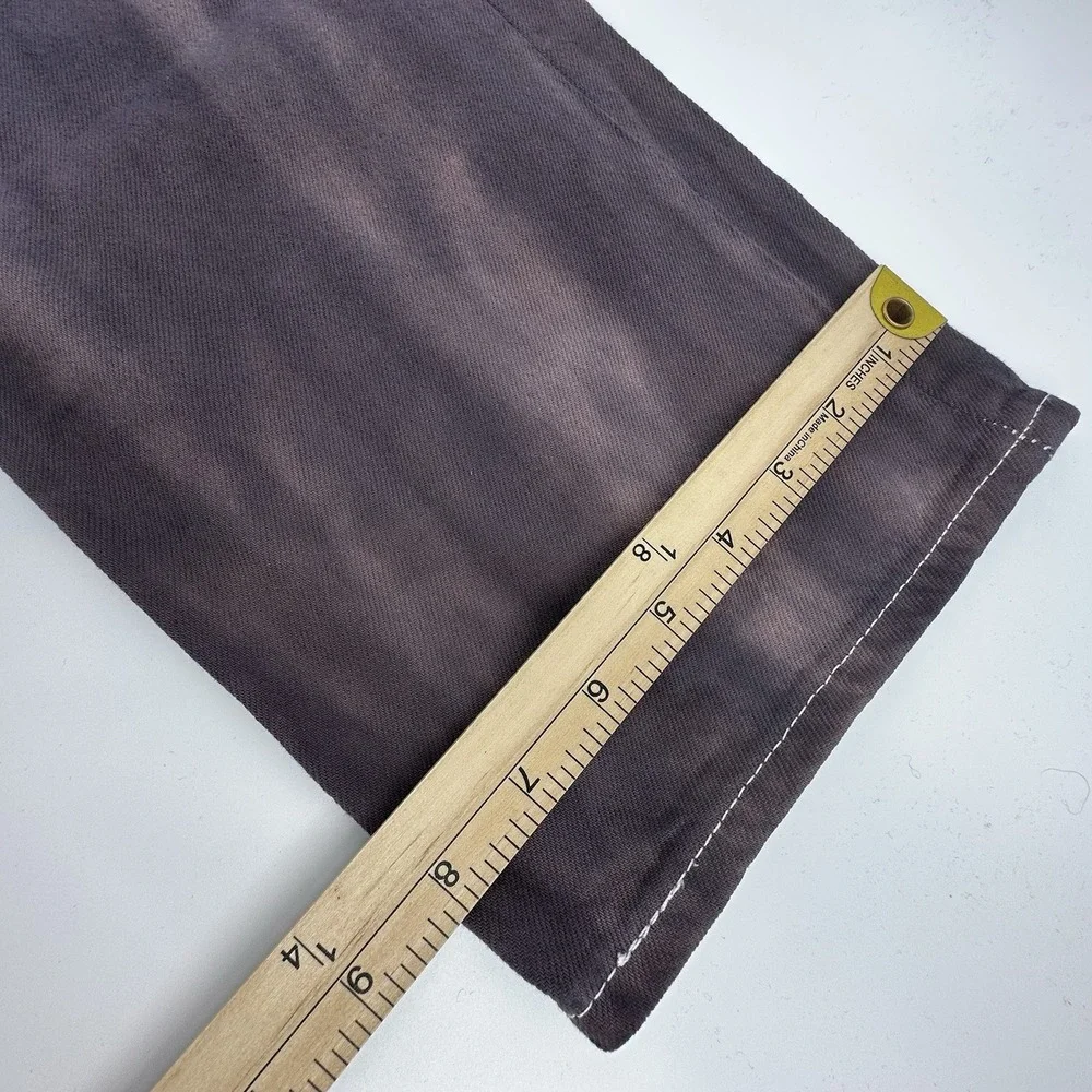 Levi's 501 Jeans Mens 34x34 Purple Tie Dye Button Fly Straight Leg‎ Boho Hippie